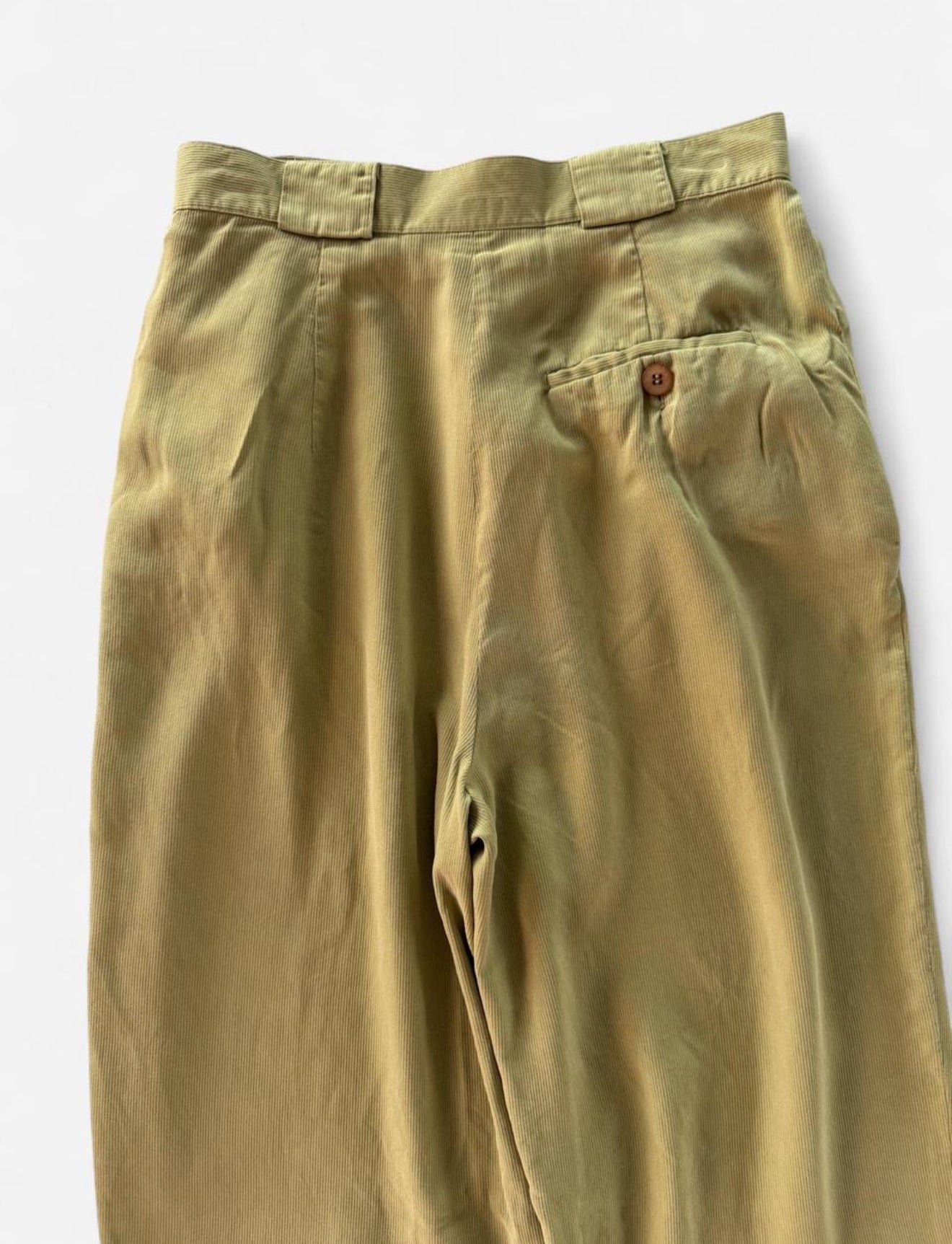 Vintage 1990s Silk Ribbed Trousers