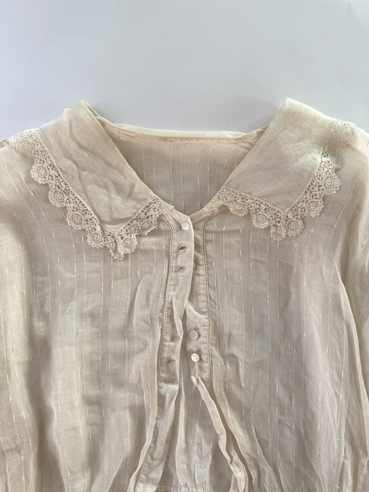 Antique Early 1900s Ivory Blouse