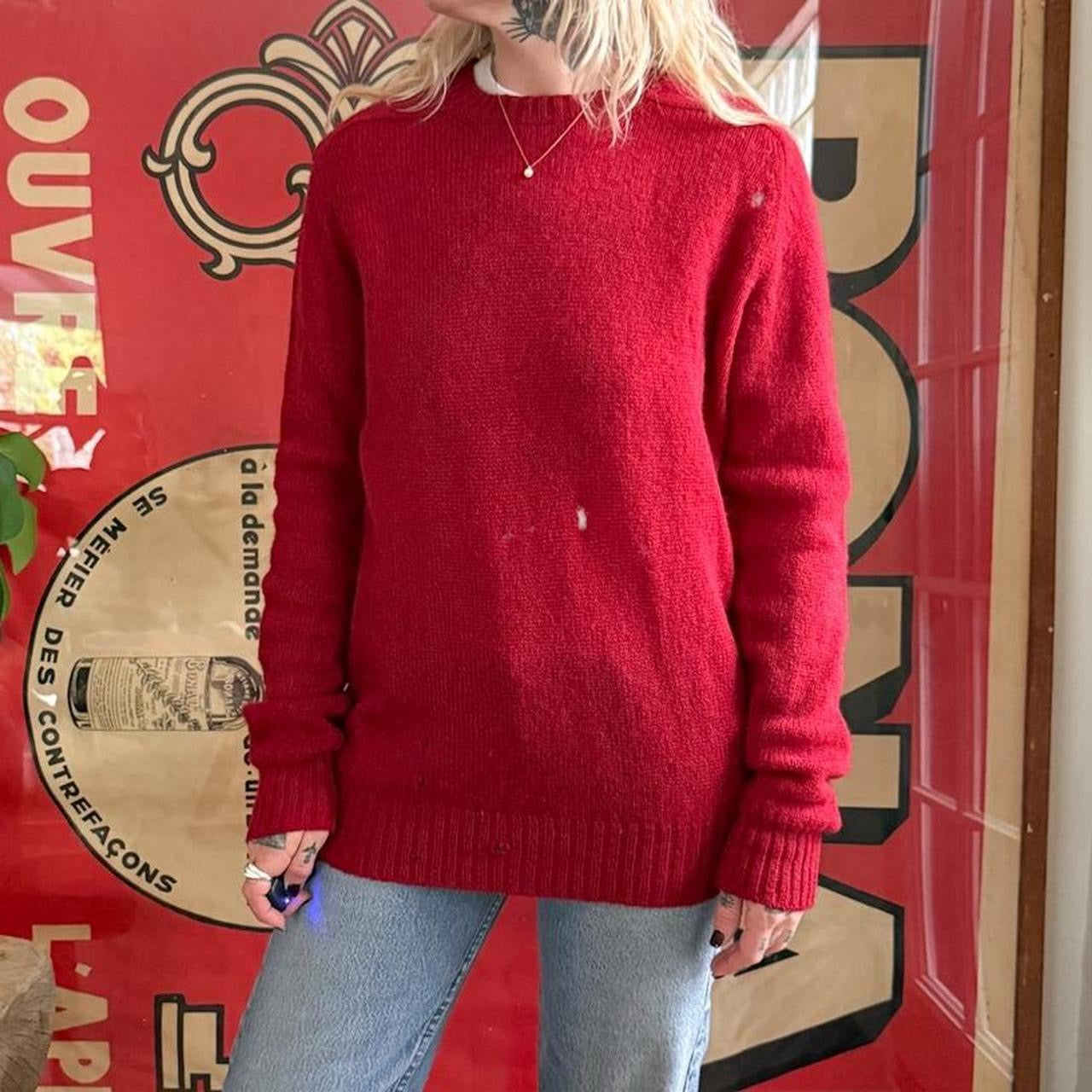 Vintage 1970s Braemar Scottish Shetland wool long sleeve sweater