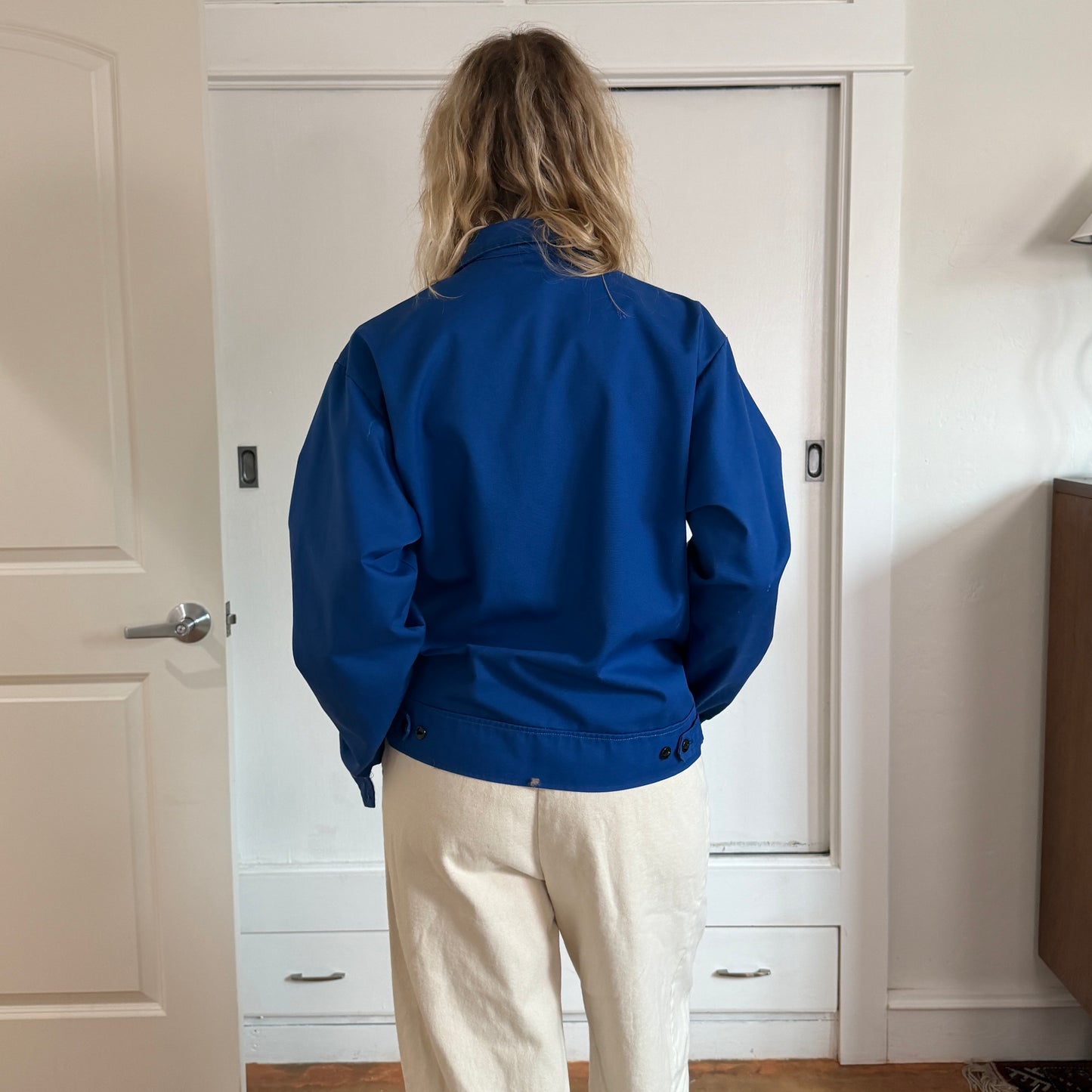 Vintage 1970s Peerless MFG uniform mechanics gas station zip up jacket