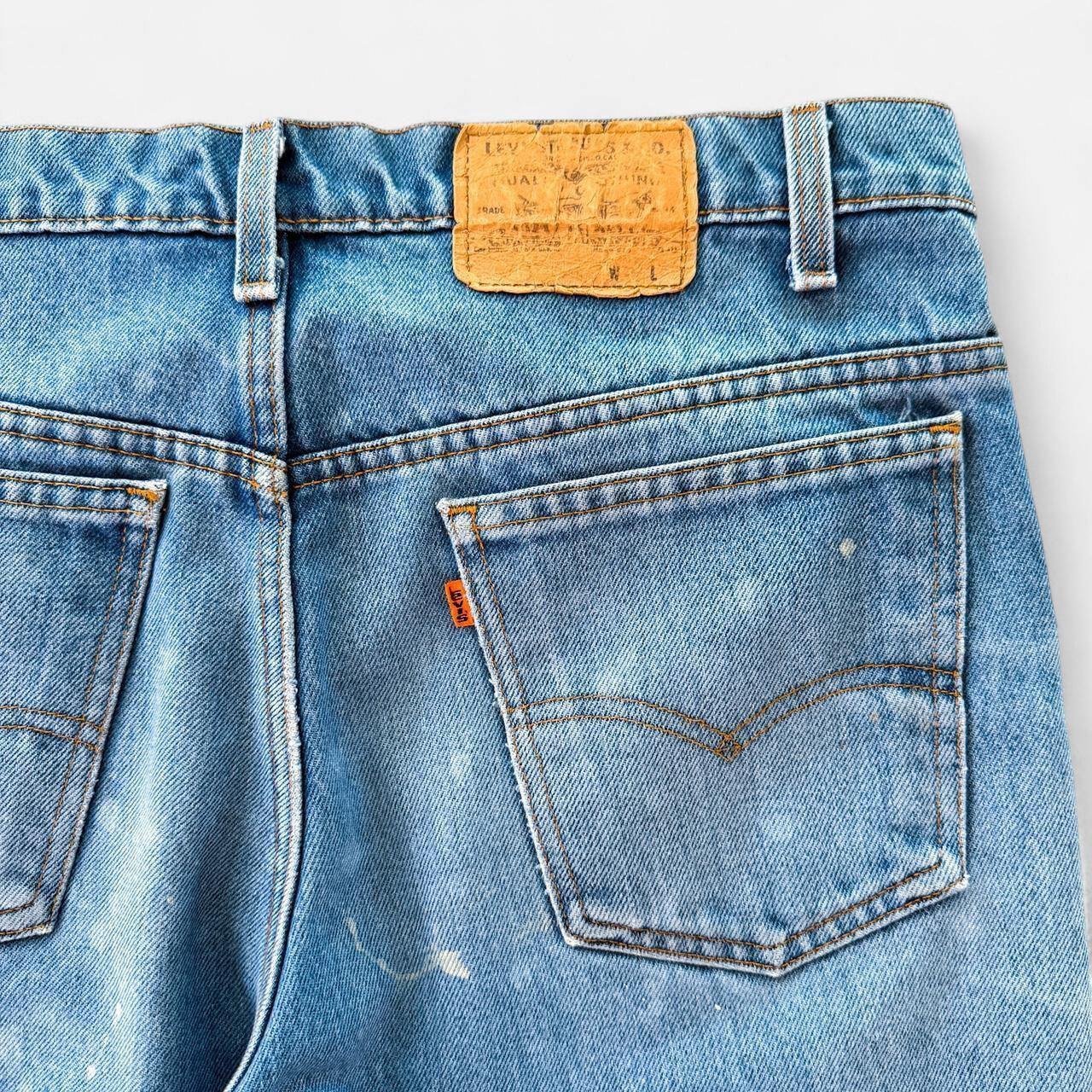 Vintage 1980s Indigo Levi’s Orange Tab Shorts
