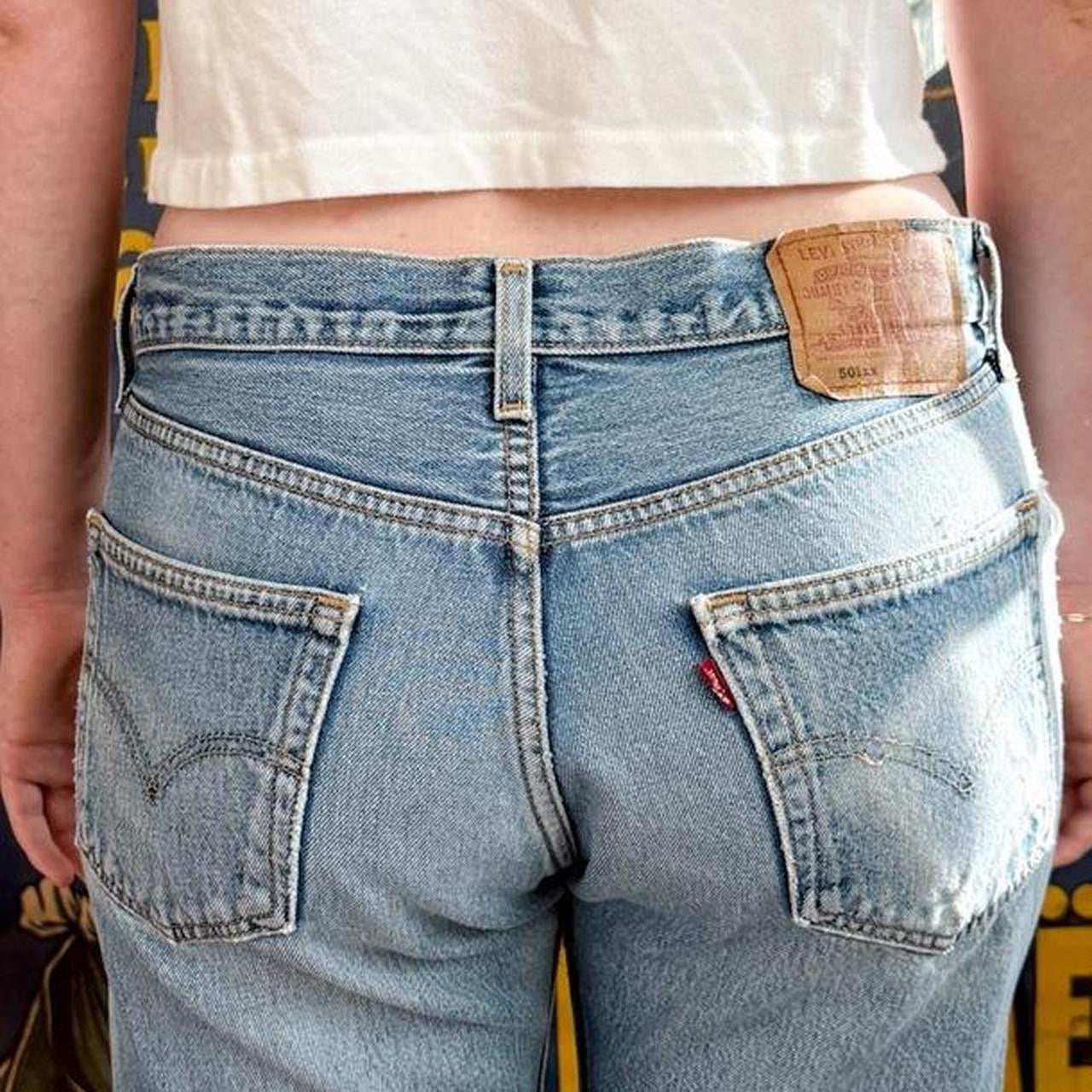 Vintage 1990s Levi’s 501xx Distressed Denim Jeans