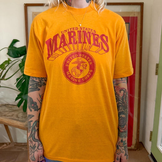 Vintage 1970s USMC graphic t shirt