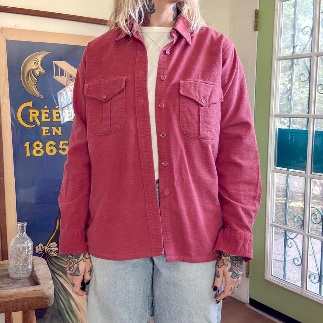 Vintage 1990s LL Bean Chamois Cloth Shirt