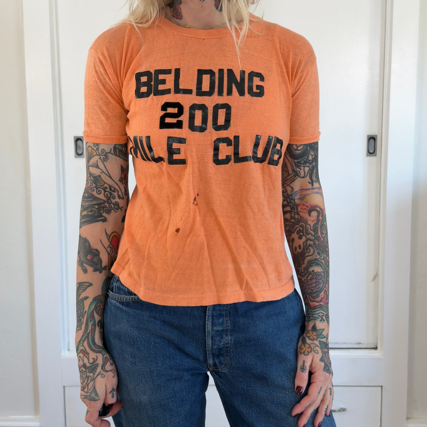 Vintage 1960s Belding 200 Mile Club Graphic T-Shirt
