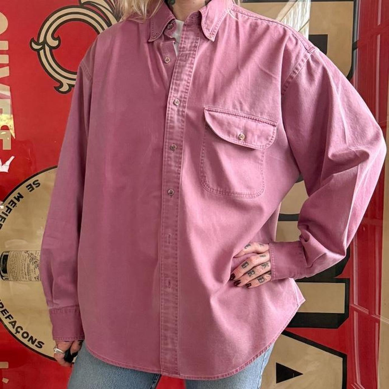 Vintage Lands End long sleeve button up shirt