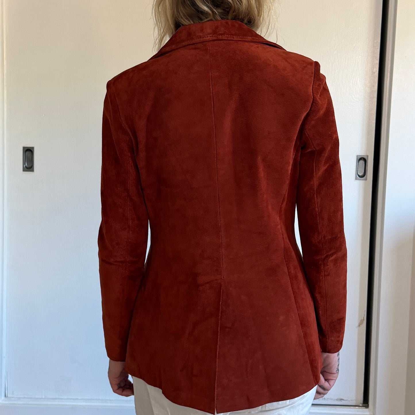 Vintage Scully Rust Suede Leather Blazer Tailored Women’s Jacket 6