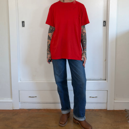 Vintage Prentiss Red Pocket T-Shirt