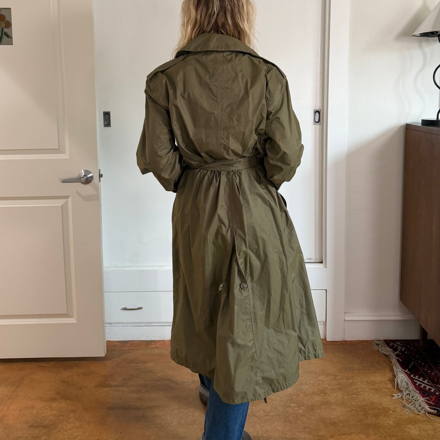 Vintage 1960s US Army Military light weight raincoat