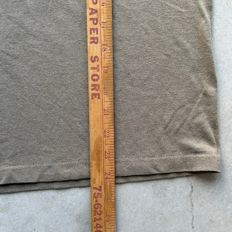 Vintage Tee Swing Blank T-Shirt Brown Single Stitch Made in USA Small 80s 90s