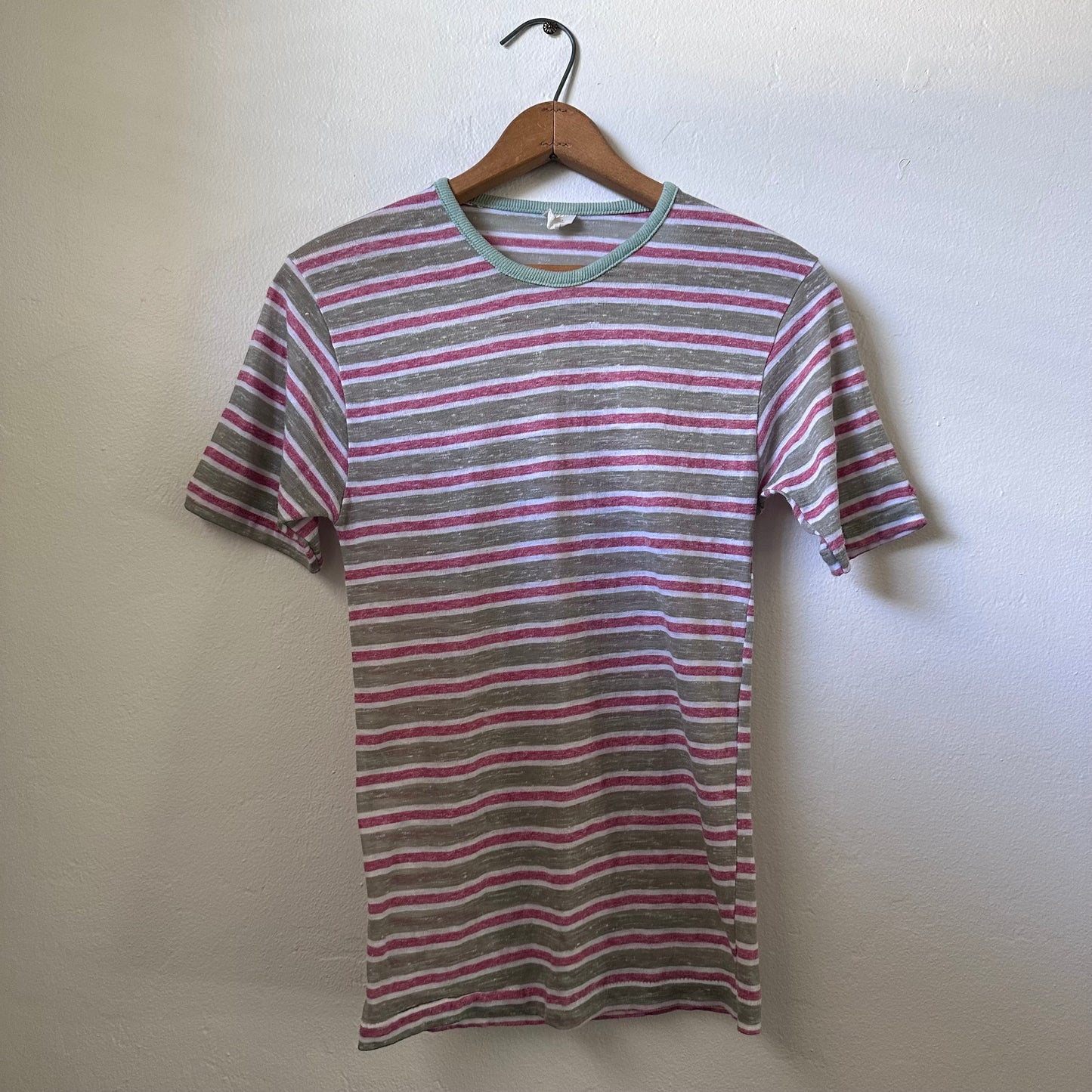 60s Vintage Striped Ringer T shirt