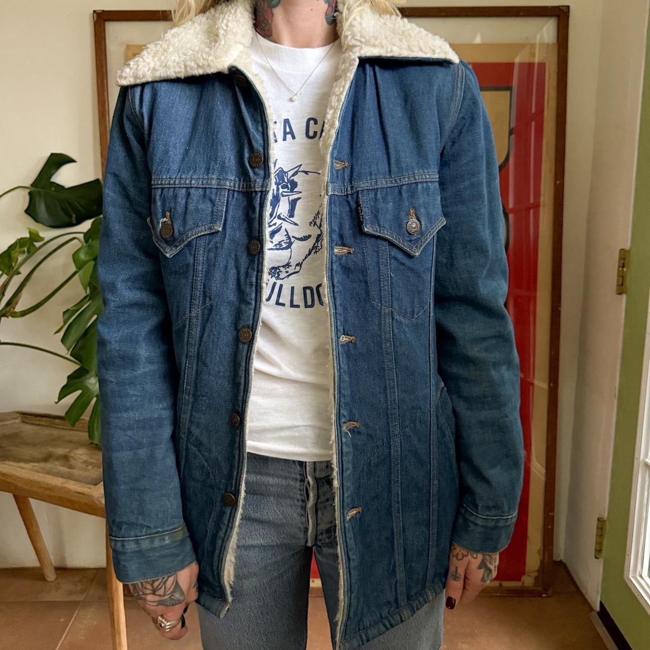 Vintage 1970s Levi’s denim Sherpa jacket