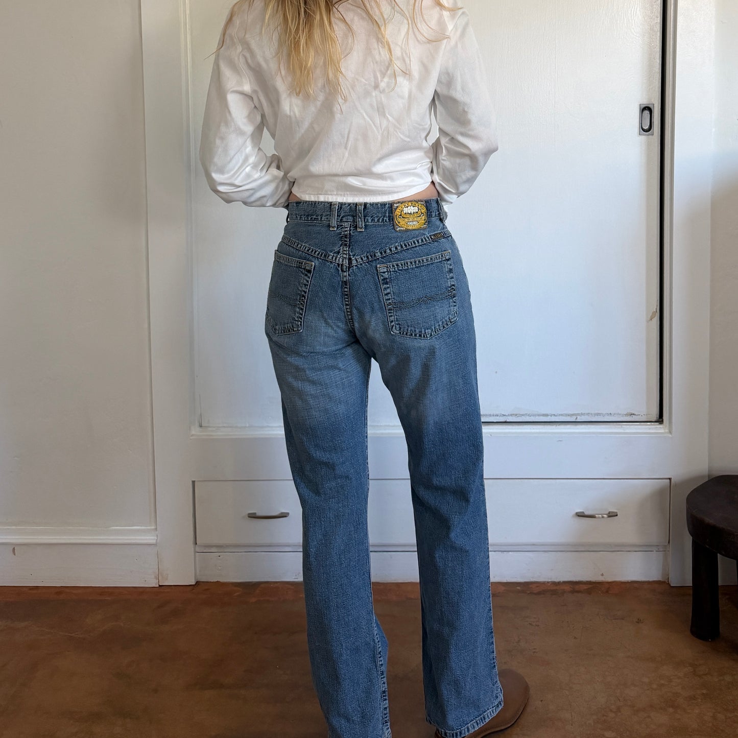 Vintage Lucky Brand Straight Leg Medium Wash Made in USA Jeans