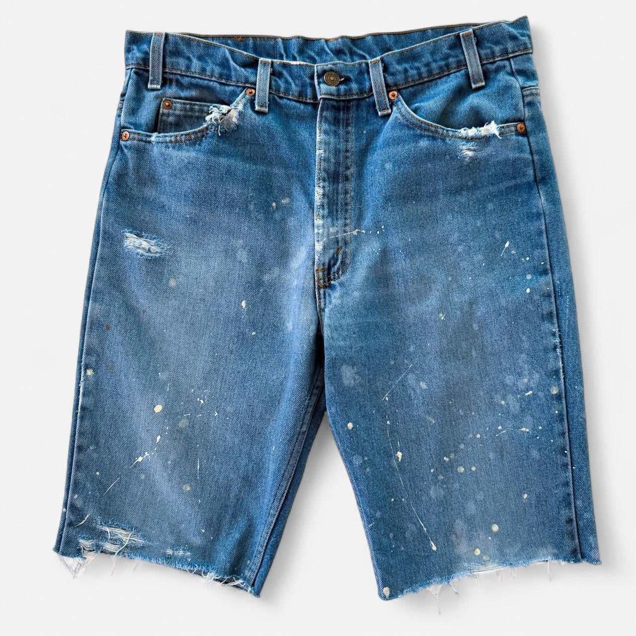 Vintage 1980s Indigo Levi’s Orange Tab Shorts