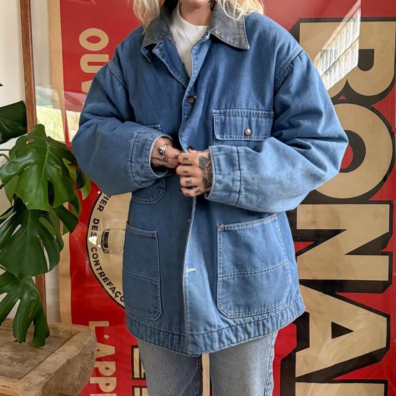 Vintage 1980s JCPenney Big Mac denim work chore jacket