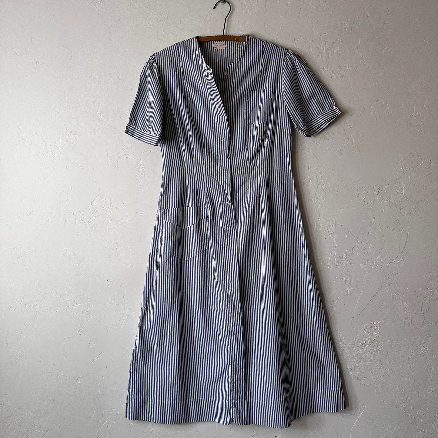 50s Striped Uniform Dress