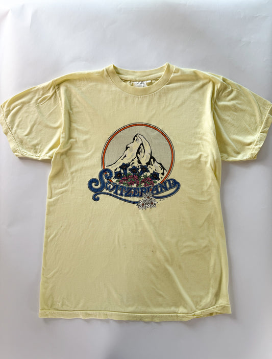 Vintage 1980s Switzerland Souvenir Tshirt