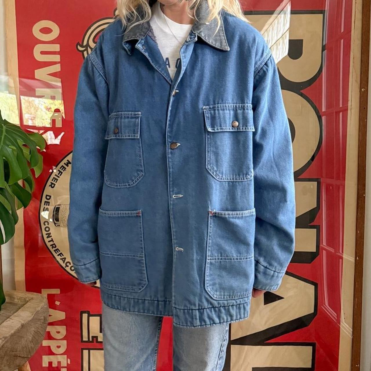 Vintage 1980s JCPenney Big Mac denim work chore jacket