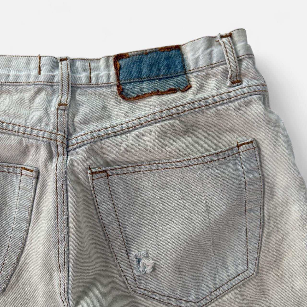 Vintage Stanley Blacker Dad baggy Light blue denim shorts