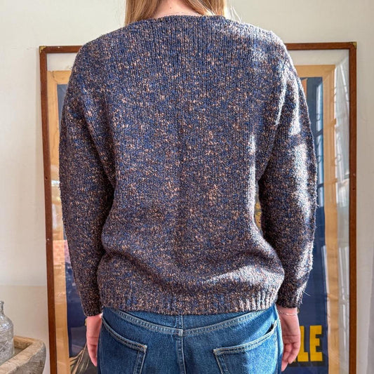 Vintage 1990s Multi color V neck Sweater