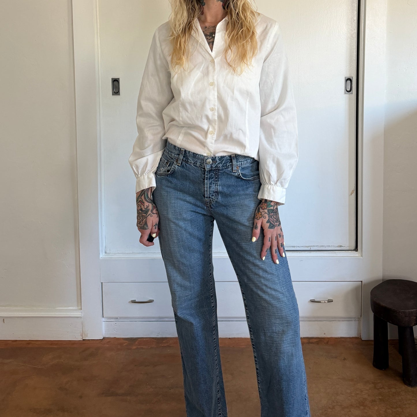 Vintage Lucky Brand Straight Leg Medium Wash Made in USA Jeans