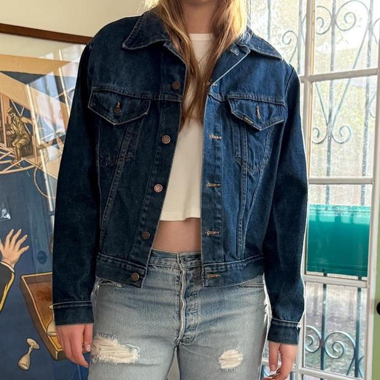Vintage 1970s Sears Western Wear Dark Wash Denim Jacket – Cowtail