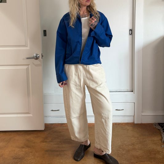 Vintage 1970s Peerless MFG uniform mechanics gas station zip up jacket