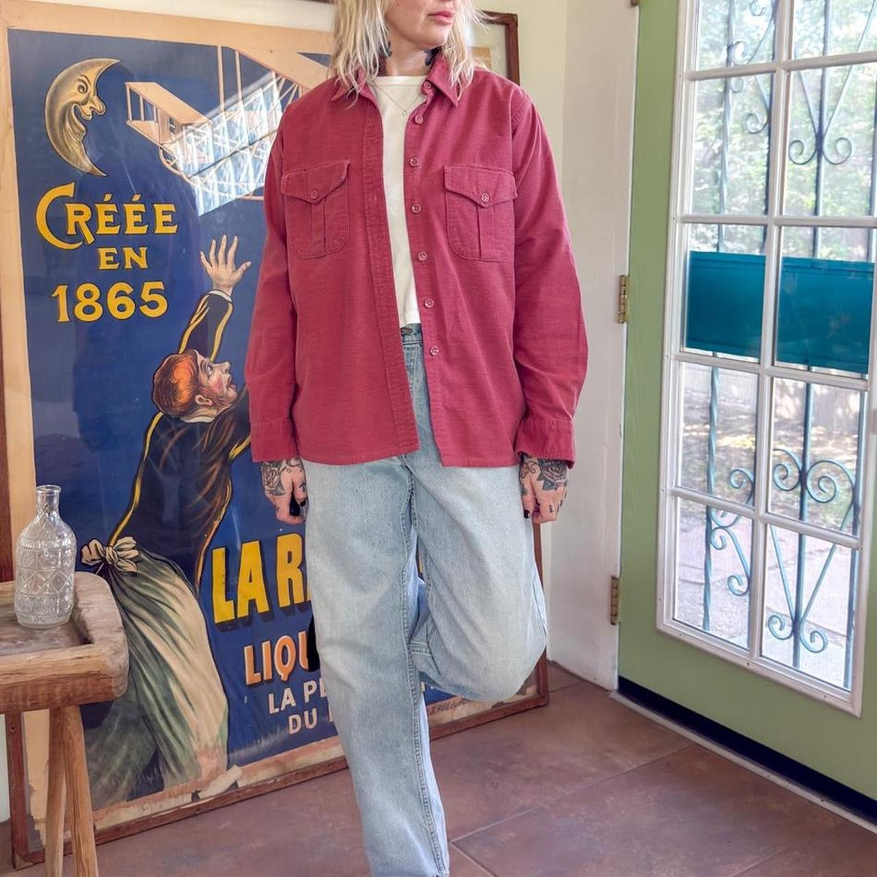 Vintage 1990s LL Bean Chamois Cloth Shirt