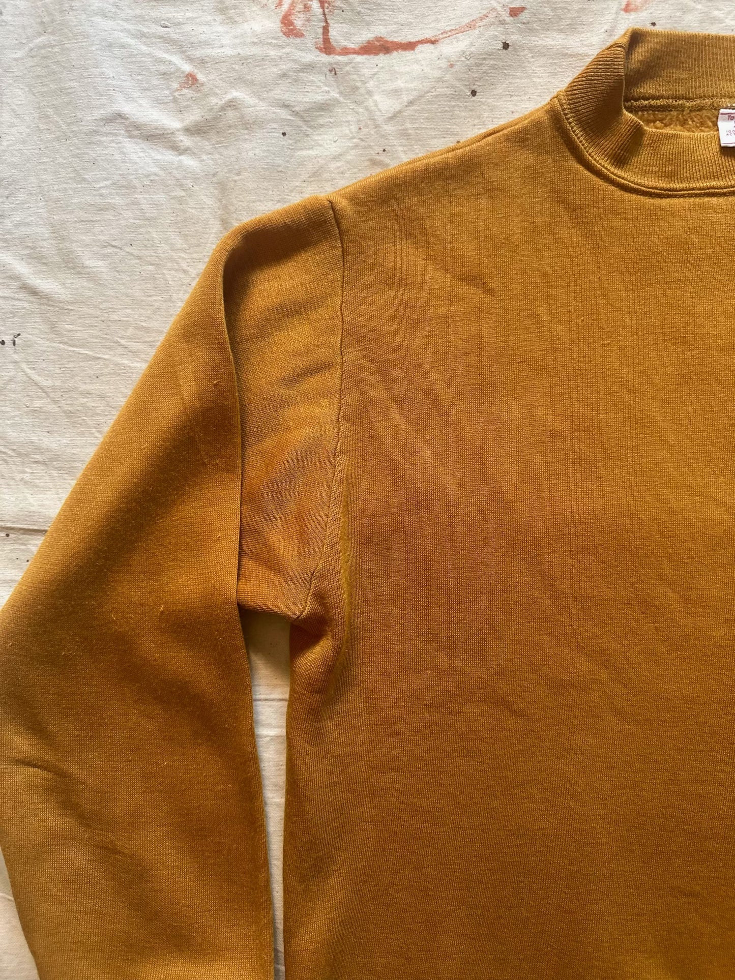 60s Towncraft Penneys Ochre Mock Neck Sweater