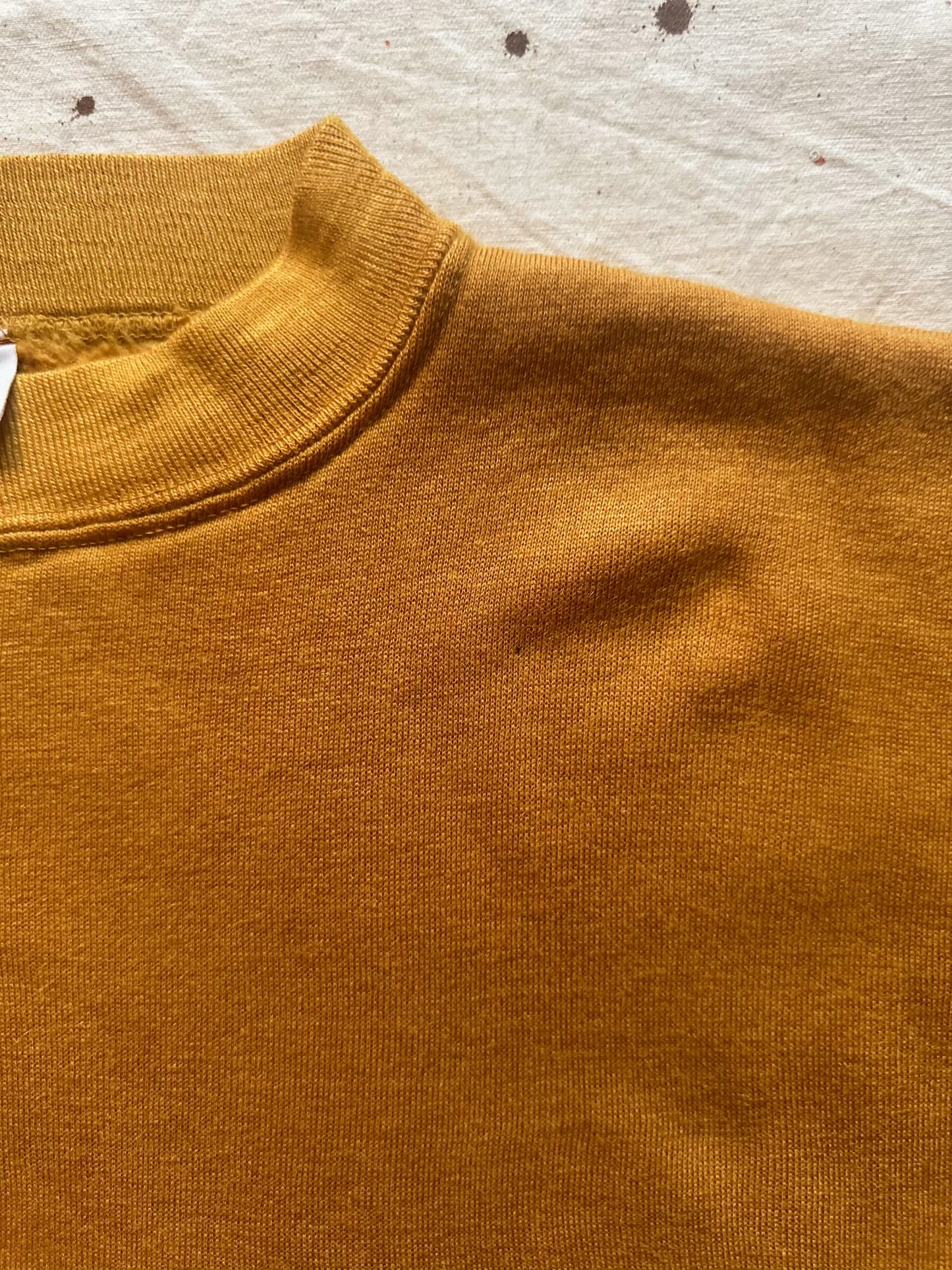 60s Towncraft Penneys Ochre Mock Neck Sweater