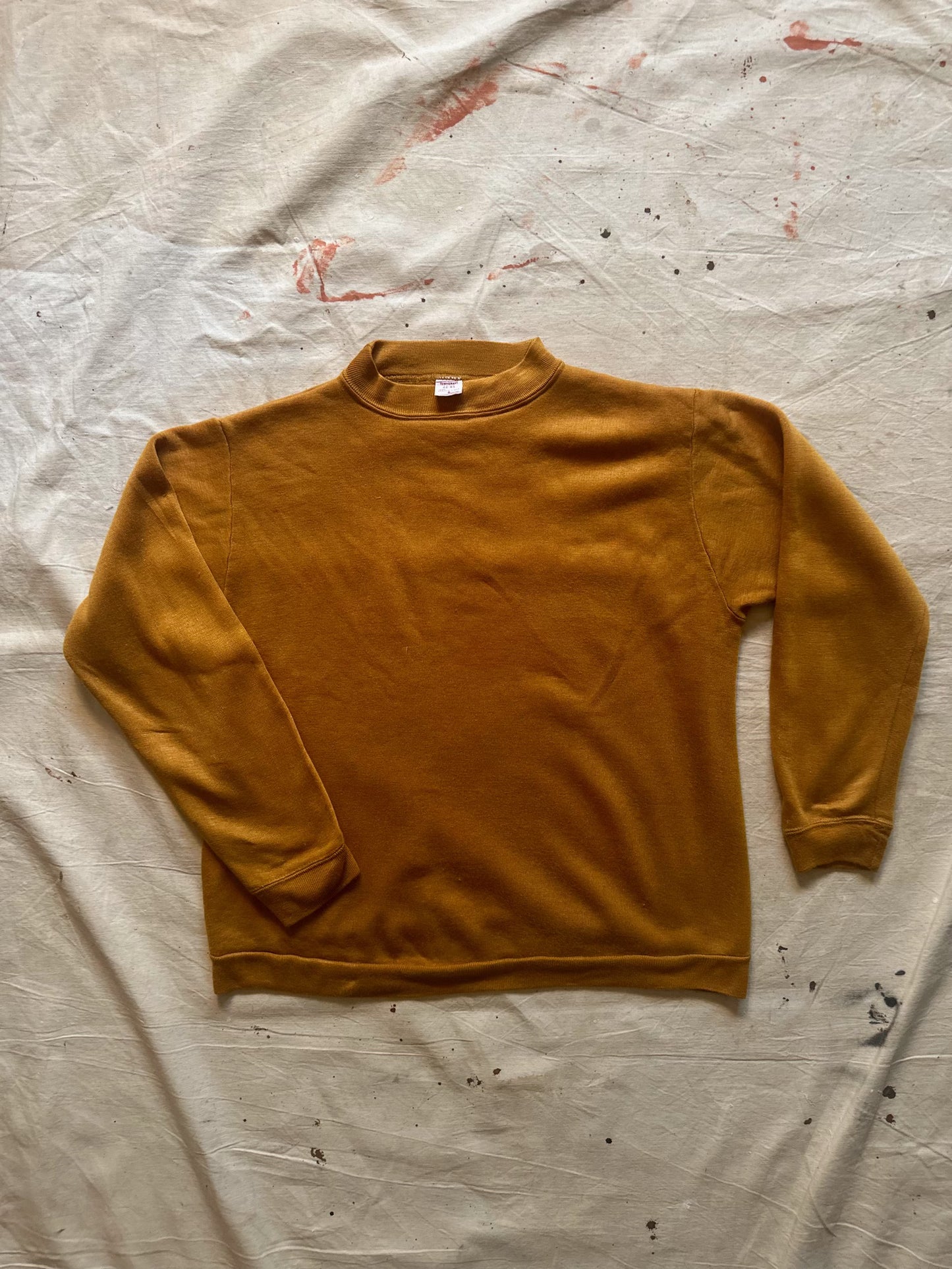 60s Towncraft Penneys Ochre Mock Neck Sweater