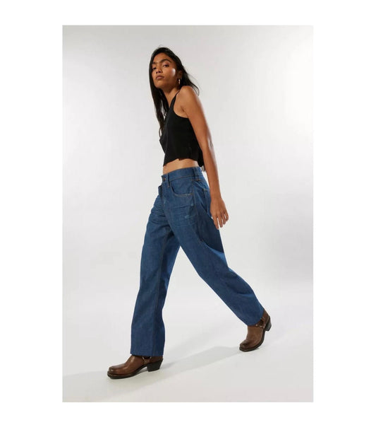 Urban Outfitters NWT BDG Jet Twisted Straight Leg Jean in Indigo