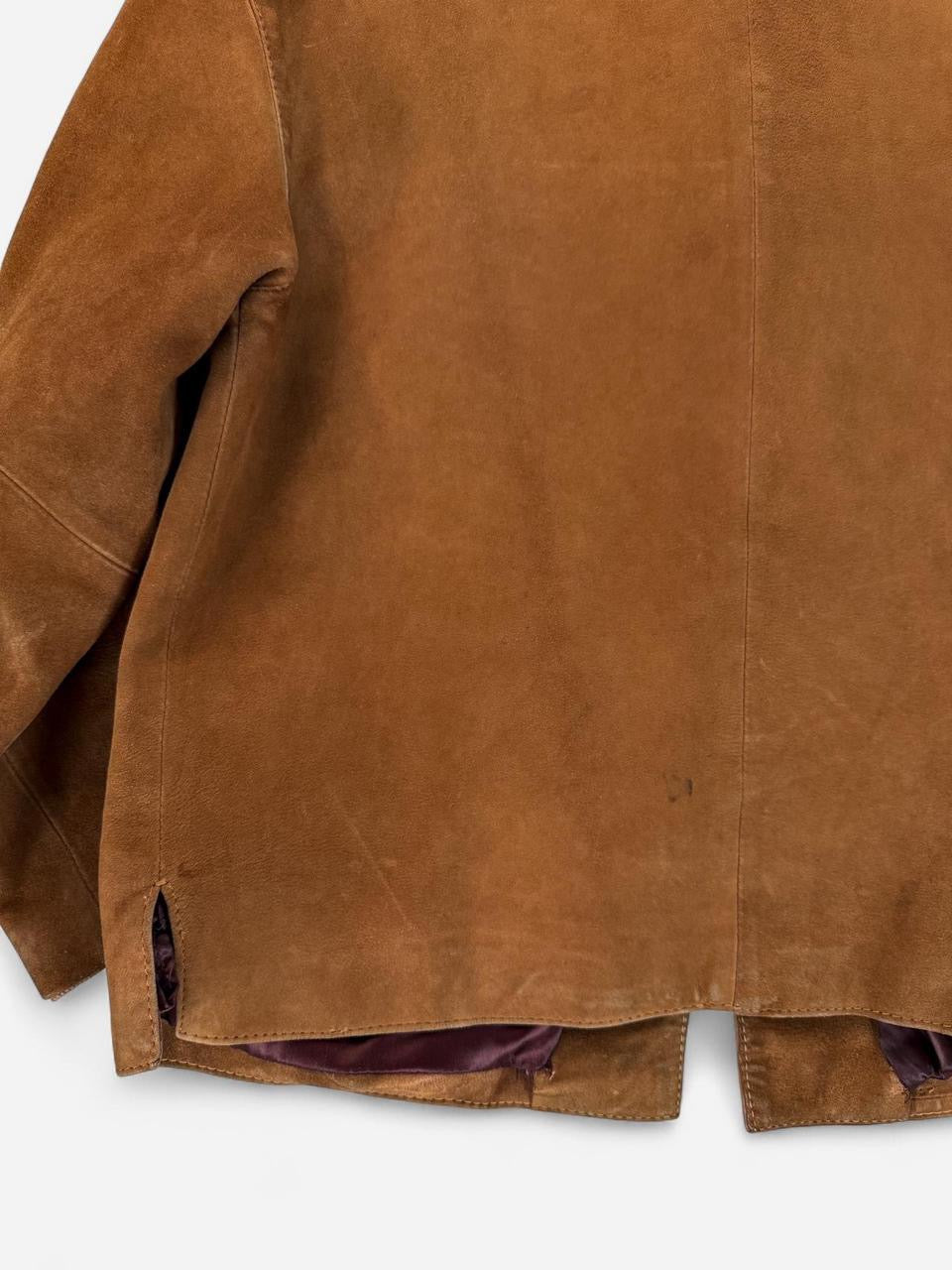 Vintage 1970s Brown Suede Womens Jacket
