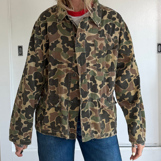 Vintage Duck Hunter Camo Field Jacket Utility Shirt
