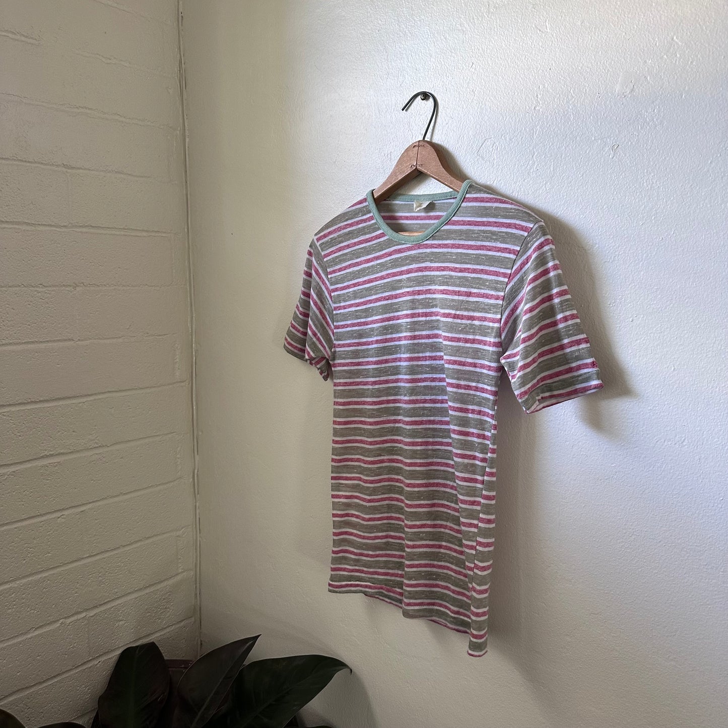 60s Vintage Striped Ringer T shirt