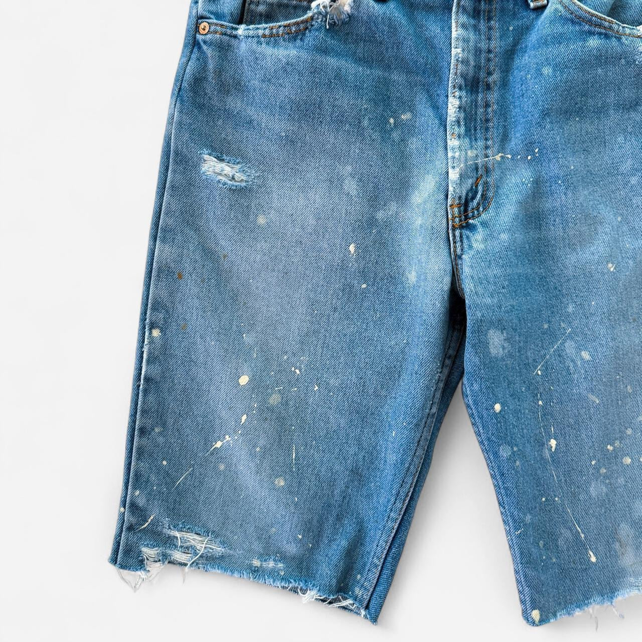 Vintage 1980s Indigo Levi’s Orange Tab Shorts