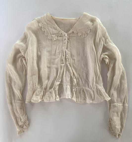 Antique Early 1900s Ivory Blouse