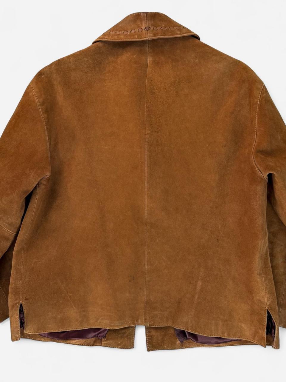 Vintage 1970s Brown Suede Womens Jacket