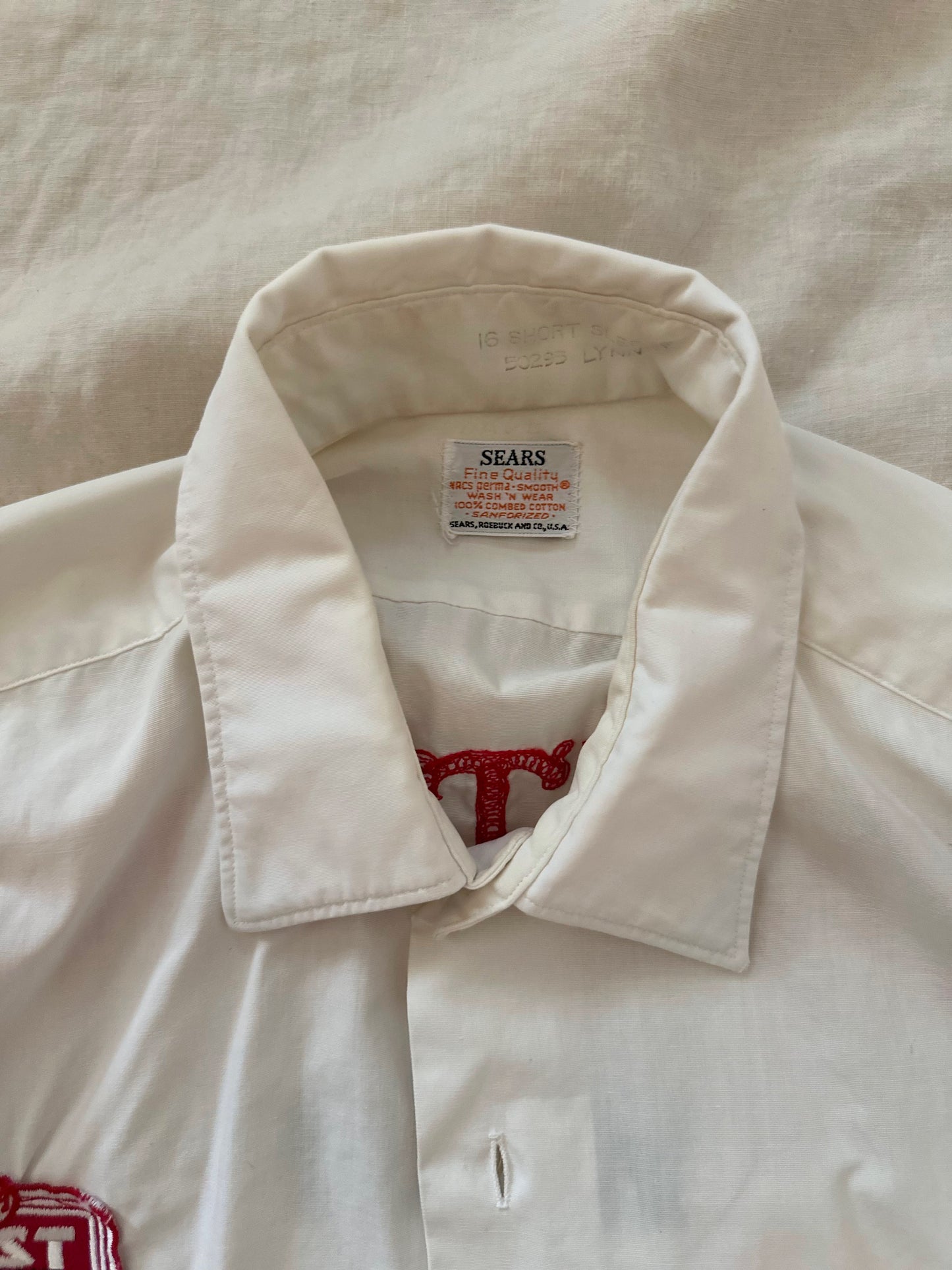 50s Sears Chain Stitch Beverage Delivery Shirt