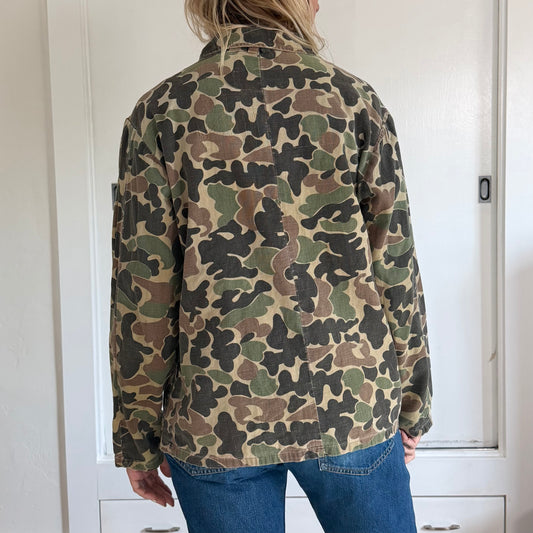 Vintage Duck Hunter Camo Field Jacket Utility Shirt