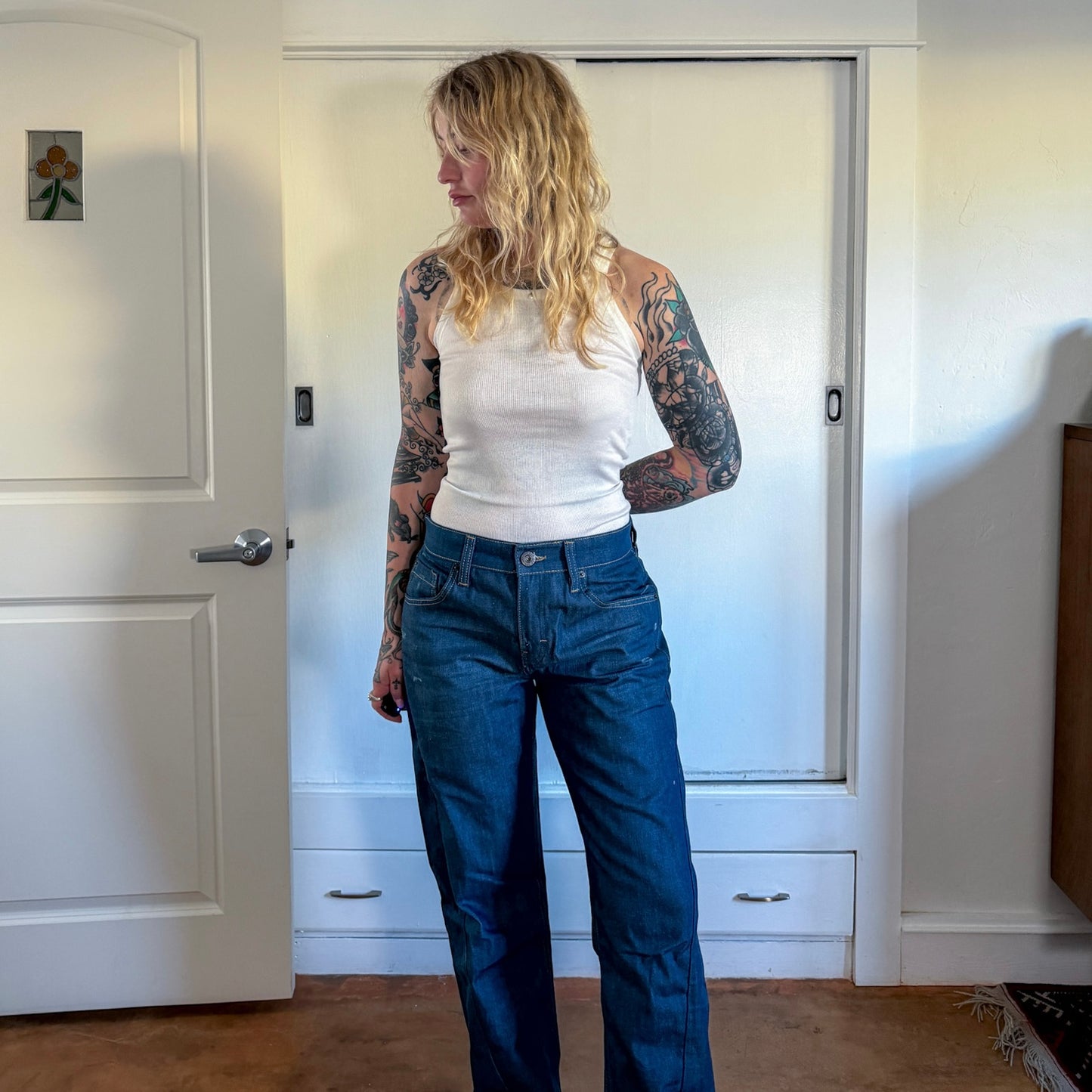 Urban Outfitters NWT BDG Jet Twisted Straight Leg Jean in Indigo
