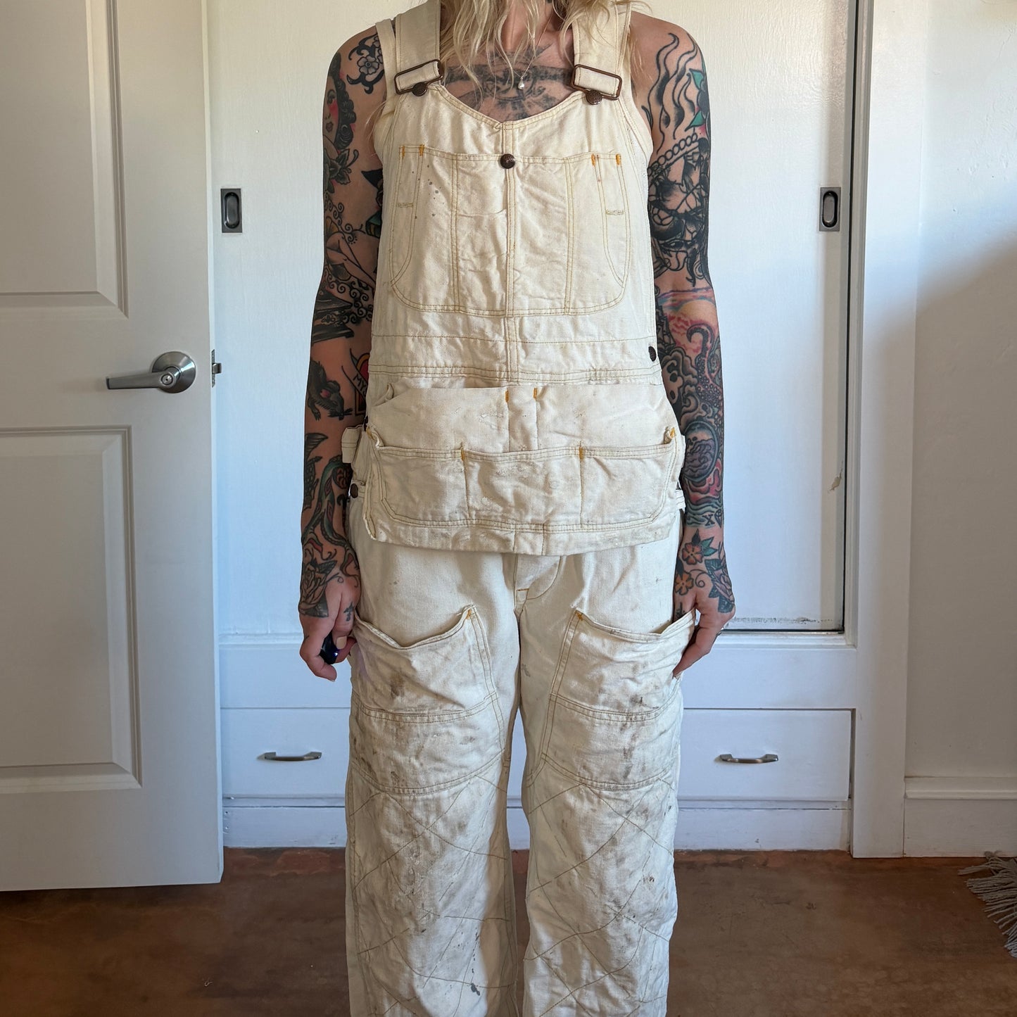 Vintage JCPenney Payday double knee work overalls