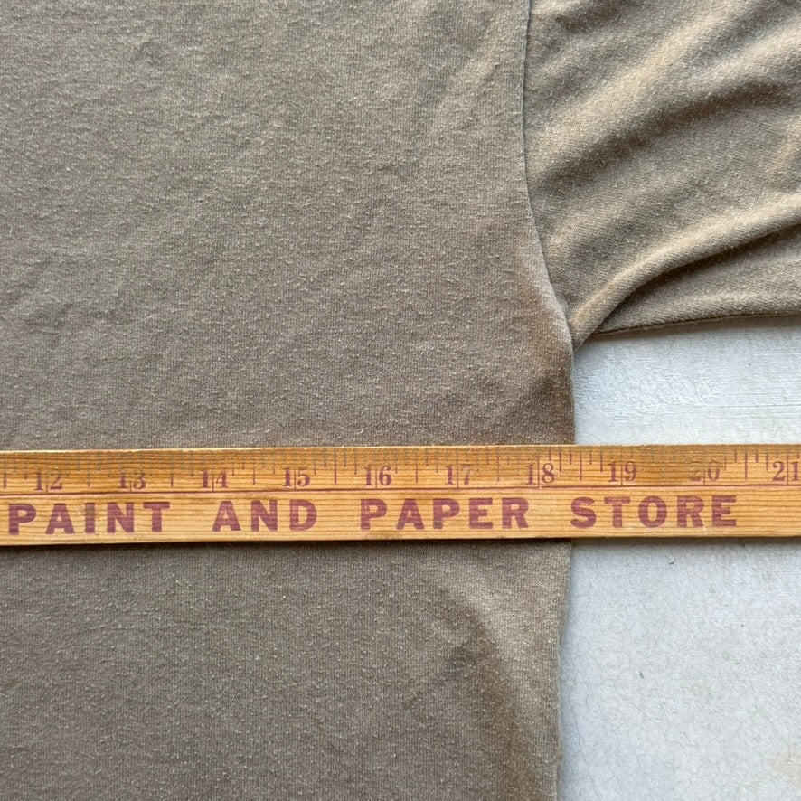 Vintage Tee Swing Blank T-Shirt Brown Single Stitch Made in USA Small 80s 90s