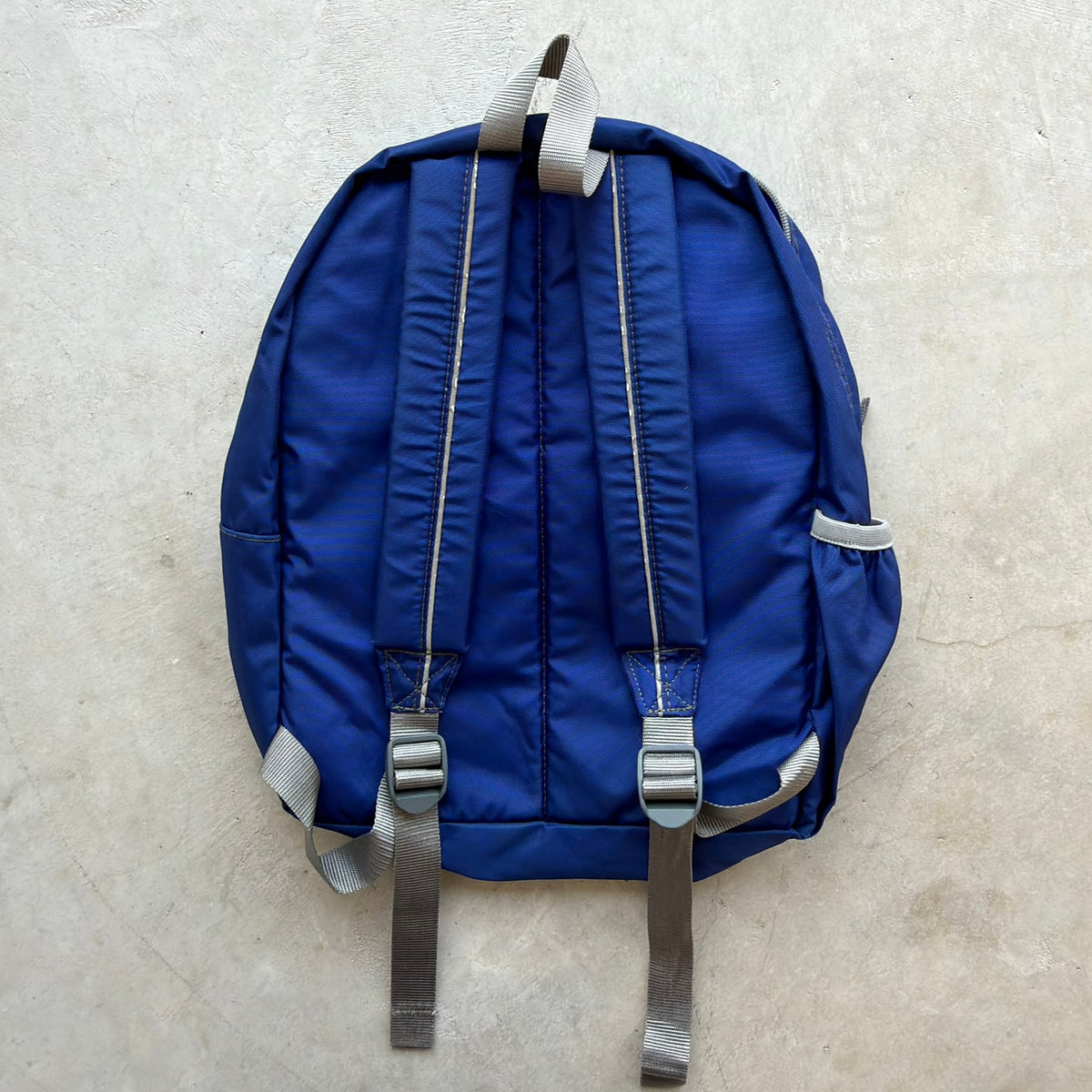 Vintage LL Bean Kids Backpack Royal Blue School Bag with Reflective Trim