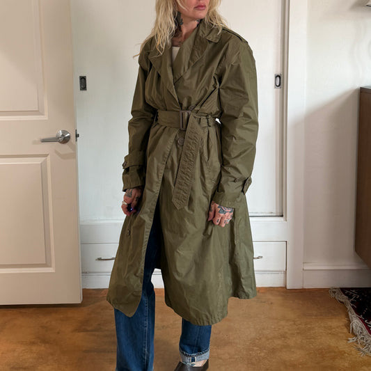 Vintage 1960s US Army Military light weight raincoat