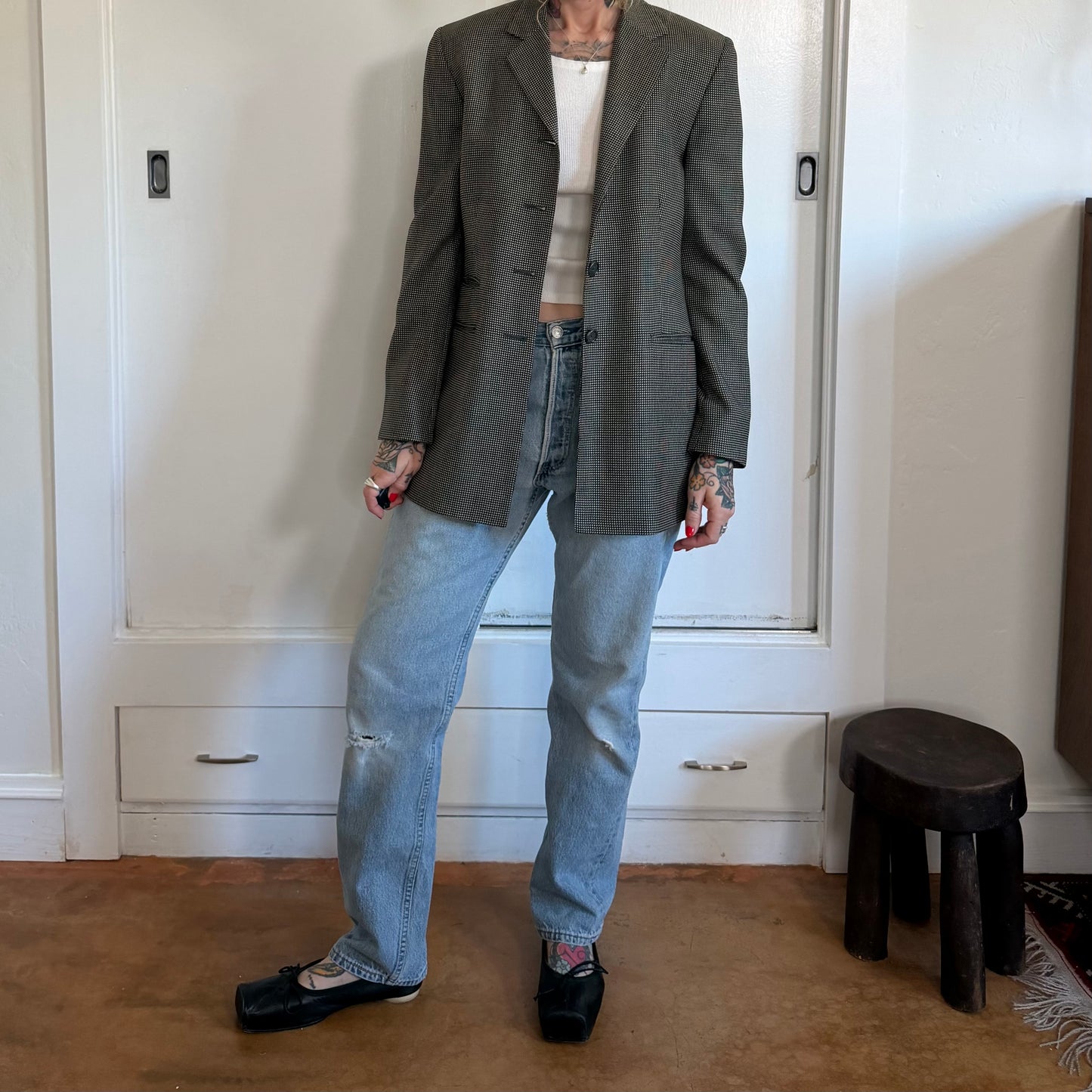 Vintage The Bonnie Roseman Wool Blazer Jacket