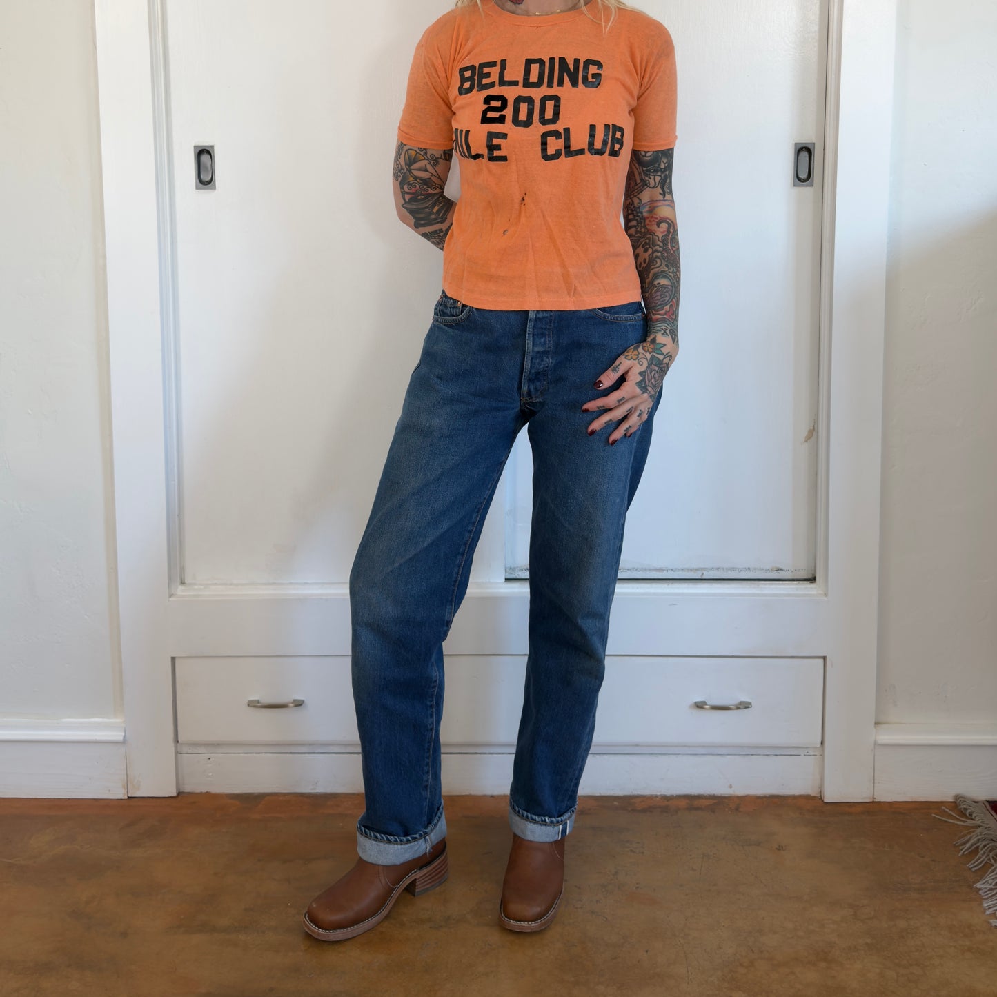 Vintage 1960s Belding 200 Mile Club Graphic T-Shirt