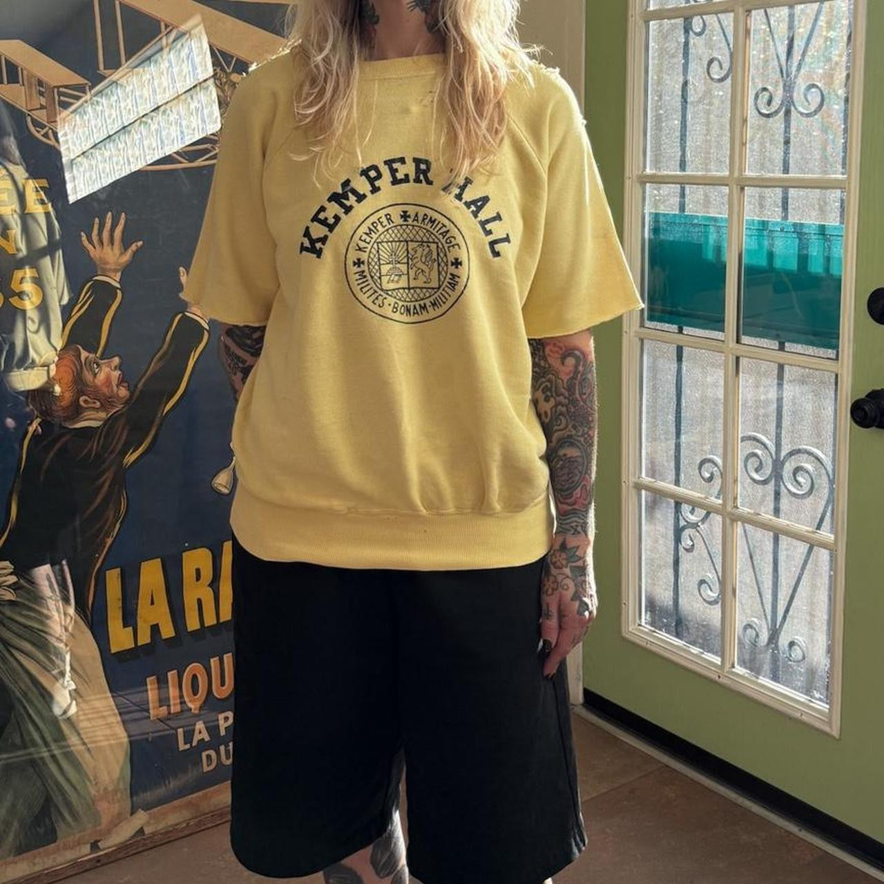 Vintage 1950s Kemper Hall thrashed Crewneck Sweatshirt