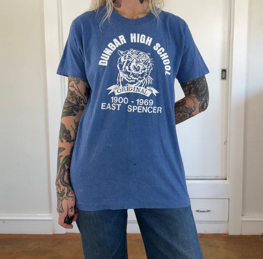 Vintage Dunbar High School East Spencer Tiger Graphic T-Shirt