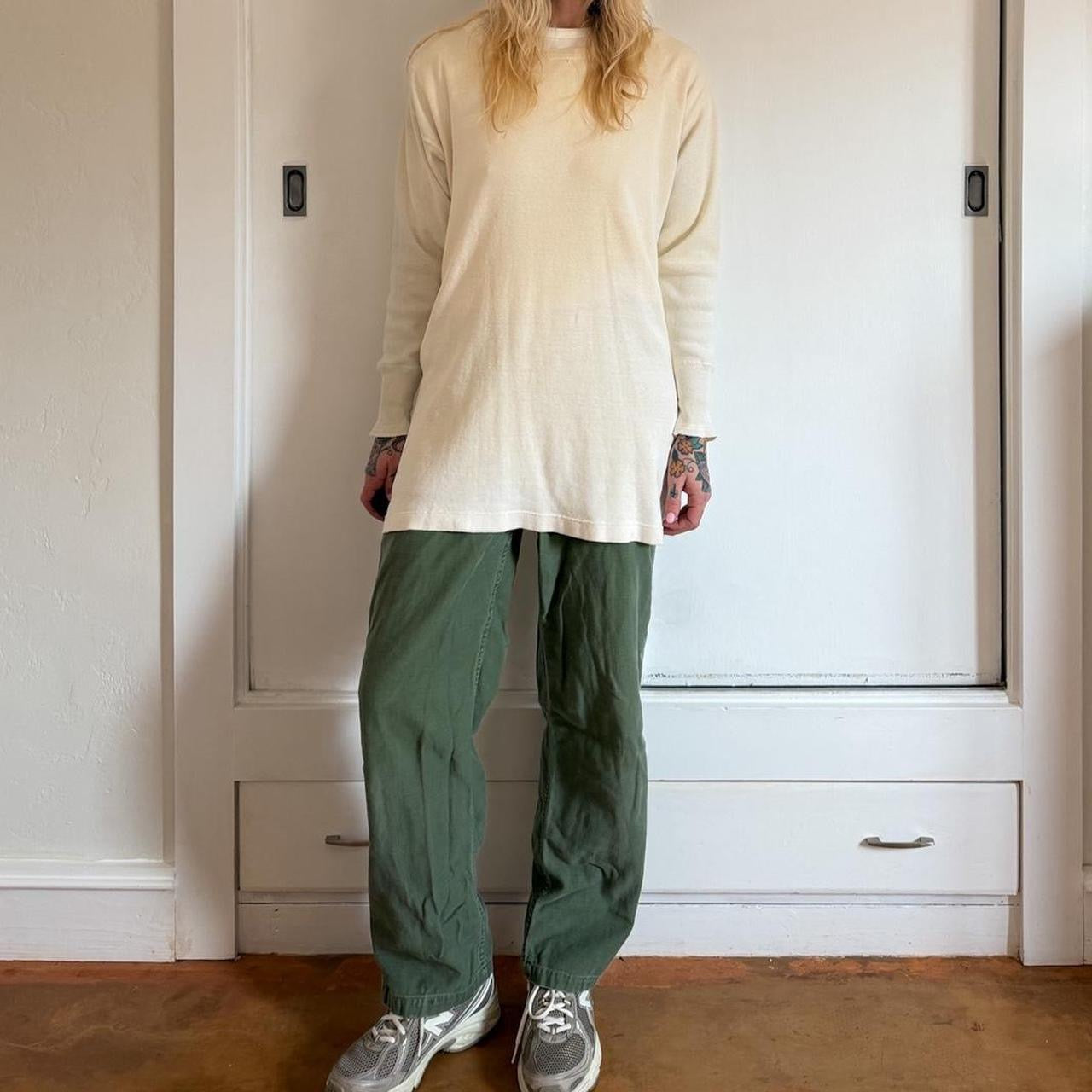Vintage 1950s Cream long thermal